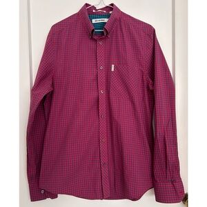 Ben Sherman ‘The Original Gingham Shirt’ in Red and Blue Checks Size M